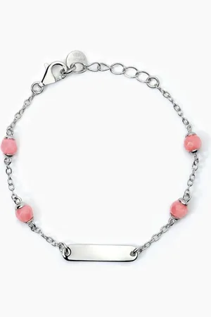 MABINA GIOIELLI BRACCIALE PERSONALIZZABILE IN CON CORALLO BABY