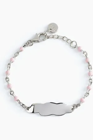 MABINA GIOIELLI BRACCIALE ROSA CON NUVOLETTA INCIDIBILE
