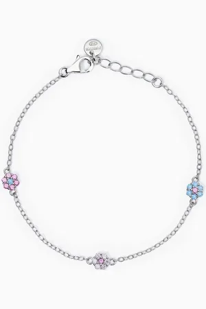 MABINA GIOIELLI BRACCIALE DA BAMBINA CON FIORELLINI FIOR FIORE