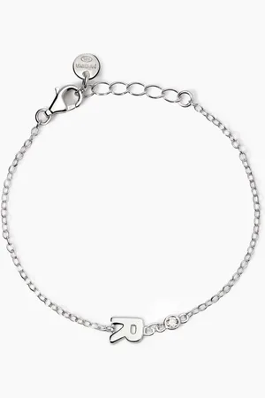 MABINA GIOIELLI BRACCIALE NEONATO CON LETTERA R WELCOME BABY