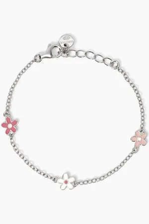 MABINA GIOIELLI BRACCIALE BIMBA CON FIORELLINI SMALTATI FLORA
