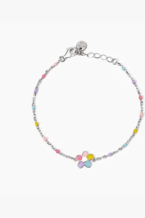 MABINA GIOIELLI BRACCIALE CON FIORELLINO SMALTATO BLOOM