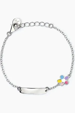 MABINA GIOIELLI BRACCIALE PERSONALIZZABILE IN CON FIORELLINO BLOOM