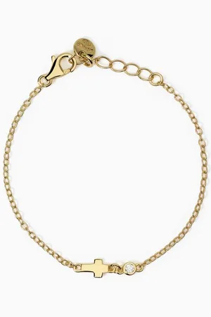 MABINA GIOIELLI BRACCIALE PER BAMBINI CON CROCE E ZIRCONE ABBI FEDE