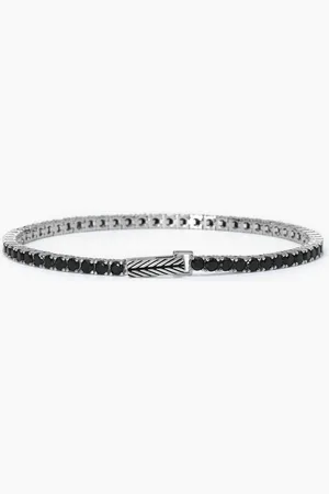 MABINA GIOIELLI BRACCIALE TENNIS NERO TENNIS CLUB