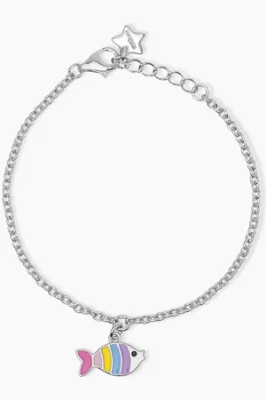 MABINA GIOIELLI BRACCIALE JUNIOR IN CON PESCIOLINO SMALTATO CORALLINO