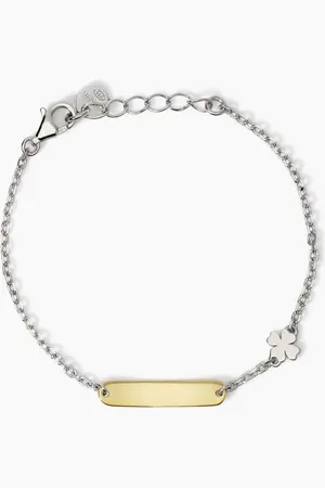 MABINA GIOIELLI BRACCIALE INCIDIBILE CON QUADRIFOGLIO LUCKY-TAG