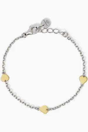 MABINA GIOIELLI BRACCIALE IN CON CUORI ORO 9K TVB
