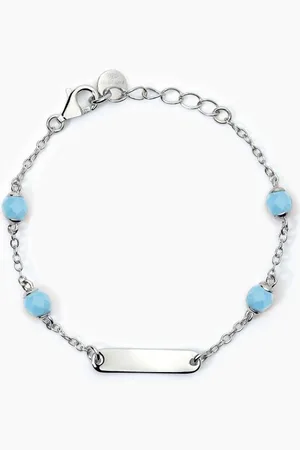 MABINA GIOIELLI BRACCIALE PERSONALIZZABILE IN CON TURCHESE BABY