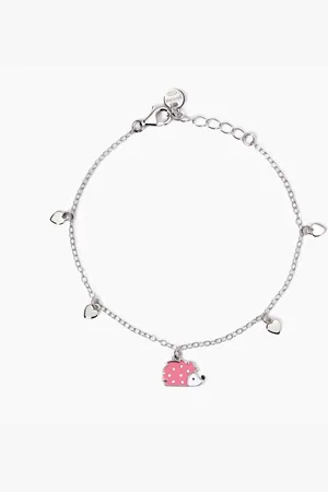 MABINA GIOIELLI BRACCIALE CON RICCIO E CUORICINI CICCIO
