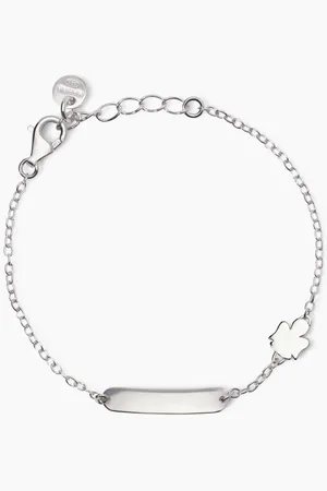 MABINA GIOIELLI BRACCIALE CON ANGIOLETTO E TARGHETTA INCIDIBILE ANGEL-TAG