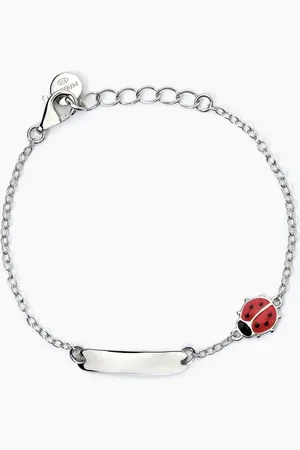 MABINA GIOIELLI BRACCIALE PERSONALIZZABILE IN CON COCCINELLA LADYBUG
