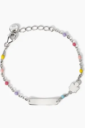 MABINA GIOIELLI BRACCIALE CON TARGHETTA INCIDIBILE E ANGIOLETTO ANGEL-TAG
