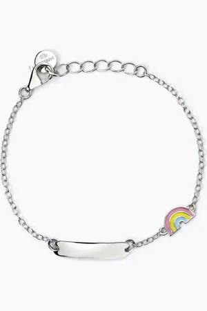 MABINA GIOIELLI BRACCIALE PERSONALIZZABILE IN CON ARCOBALENO RAINBOW