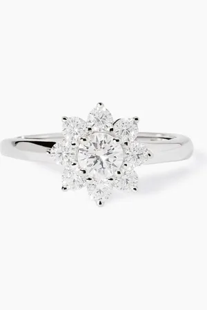 MABINA GIOIELLI ANELLO CON FIORE IN ZIRCONI EDEN