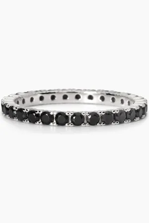 MABINA GIOIELLI ANELLO UOMO CON ZIRCONI NERI HERITAGE