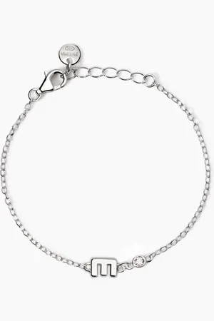 MABINA GIOIELLI BRACCIALE NEONATO CON LETTERA E WELCOME BABY