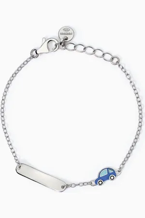 MABINA GIOIELLI BRACCIALE PER BAMBINI CON MACCHININA E TARGHETTA CAR-TAG