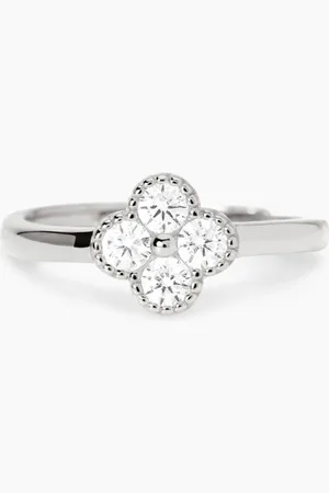 MABINA GIOIELLI ANELLO IN CON FIORE IN ZIRCONI JASMINE