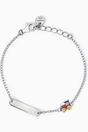 MABINA GIOIELLI BRACCIALE PER BAMBINI CON TRENINO E TARGHETTA TRAIN-TAG