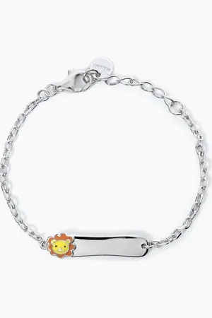 MABINA GIOIELLI BRACCIALE PERSONALIZZABILE LEONE LION-TAG