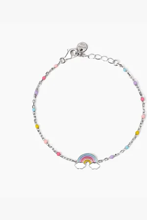 MABINA GIOIELLI BRACCIALE CON ARCOBALENO SMALTATO RAINBOW