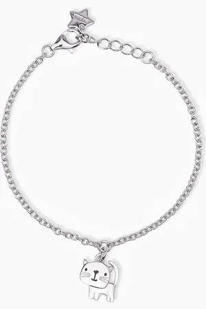 MABINA GIOIELLI BRACCIALE JUNIOR IN CON GATTINO PENDENTE MIAO