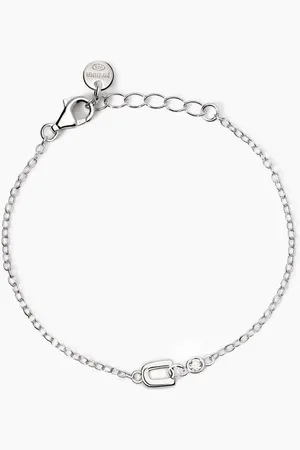 MABINA GIOIELLI BRACCIALE NEONATO CON LETTERA U WELCOME BABY