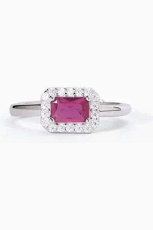 MABINA GIOIELLI ANELLO IN CON RUBINO SINTETICO E ZIRCONI COOL OR RÉTRO?