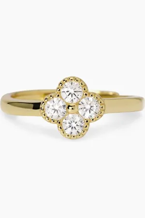MABINA GIOIELLI ANELLO IN DORATO CON FIORE JASMINE