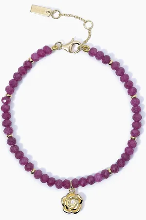 MABINA GIOIELLI BRACCIALE CON RUBINI LA VIE EN ROSE