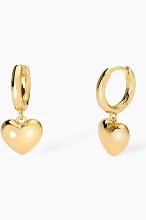MABINA GIOIELLI ORECCHINI PLACCATO ORO CON CUORE FEELING