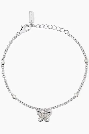 MABINA GIOIELLI BRACCIALE IN CON CATENA E FARFALLA SPRING LIFE
