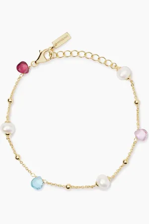 MABINA GIOIELLI BRACCIALE CON GLASS MULTICOLOR E PERLE BEAUTY CODE