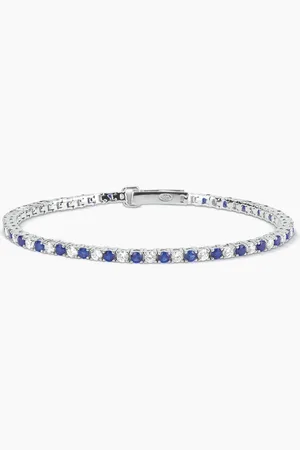 MABINA GIOIELLI BRACCIALE TENNIS CON ZAFFIRI SINTETICI TENNIS CLUB