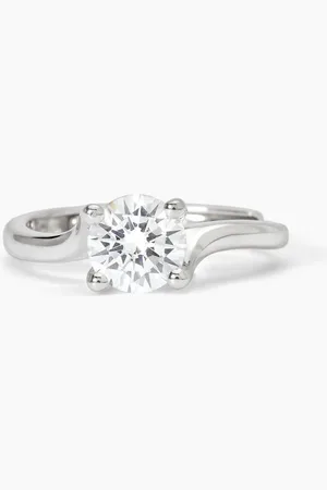 MABINA GIOIELLI ANELLO SOLITARIO IN ABBRACCIO CON ZIRCONE SOLITAIRE