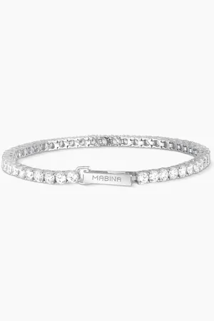 MABINA GIOIELLI BRACCIALE TENNIS IN CON ZIRCONI BIANCHI TENNIS CLUB