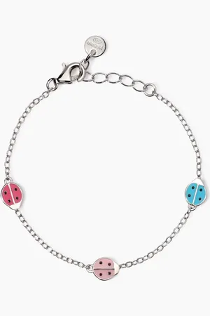 MABINA GIOIELLI BRACCIALE CON COCCINELLE SMALTATE COCCINELLE