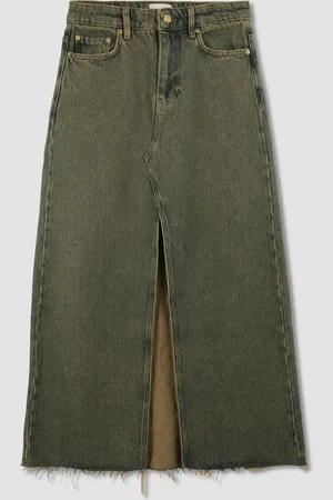 Ganni Gonna maxi Overdyed Heavy Denim
