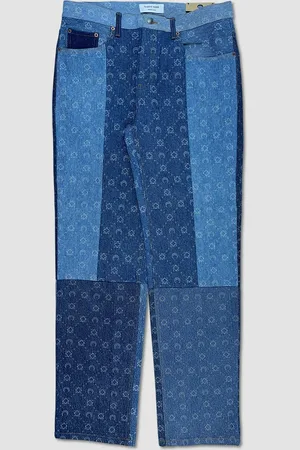 Marine Serre Jeans straight Regenerated Monogram