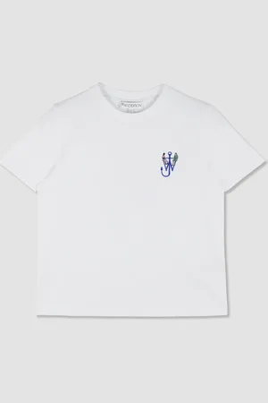 J.W.Anderson T-shirt con ricamo Anchor e stampa