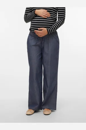 Mama;licious Pantaloni Wide Leg Fit
