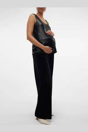 Mama;licious Pantaloni Wide Leg Fit