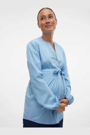 Mama;licious Top Regular Fit Colletto Cinese