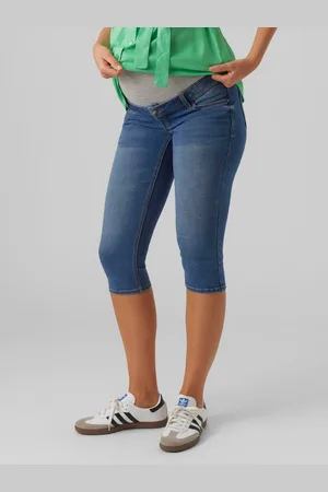Mama;licious Pantaloni Al Ginocchio Slim Fit Vita Normale