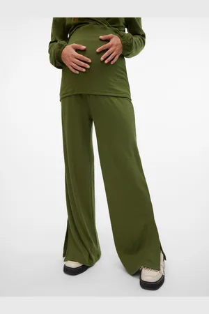 Mama;licious Pantaloni Wide Leg Fit Spacchetti Laterali