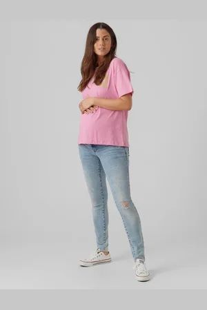 Mama;licious Jeans Slim Fit Vita Bassa