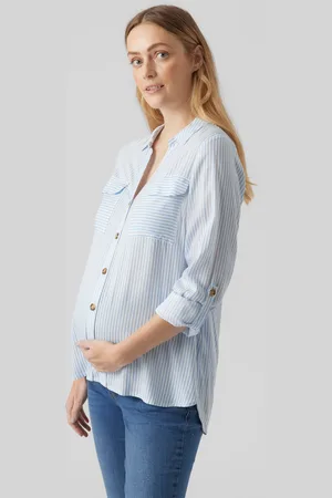 Mama;licious Top Regular Fit Collo Camicia