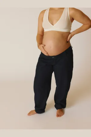 Mama;licious Jeans Barrel Fit Vita Bassa