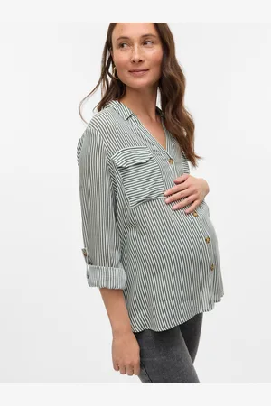 Mama;licious Top Regular Fit Collo Camicia